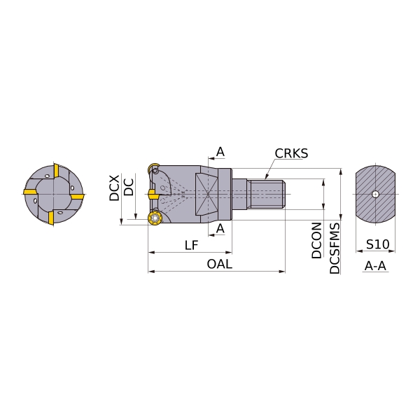 小径ラジアスエンドミル 三菱マテリアル ARX30R173SA16S - 電動工具