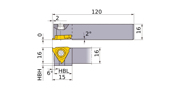三菱 スモールツール専用外径溝入れ加工用 ＧＴＡＨ形バイトホルダ
